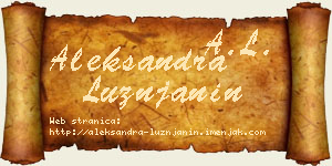 Aleksandra Lužnjanin vizit kartica